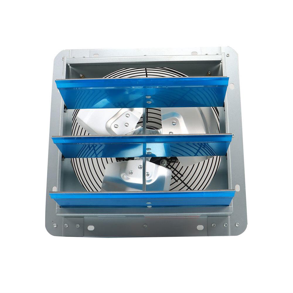 Aluminum 12" Wall Mounted Shutter Exhaust Fan High Speed With Controller 1620RPM