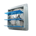 Aluminum 12" Wall Mounted Shutter Exhaust Fan High Speed With Controller 1620RPM