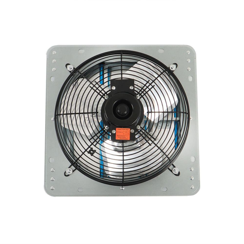 Aluminum 12" Wall Mounted Shutter Exhaust Fan High Speed With Controller 1620RPM