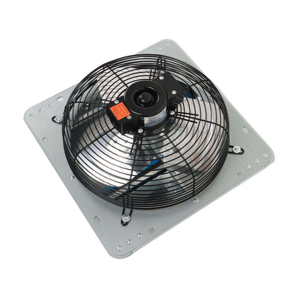 Aluminum 12" Wall Mounted Shutter Exhaust Fan High Speed With Controller 1620RPM