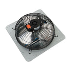 Aluminum 12" Wall Mounted Shutter Exhaust Fan High Speed With Controller 1620RPM