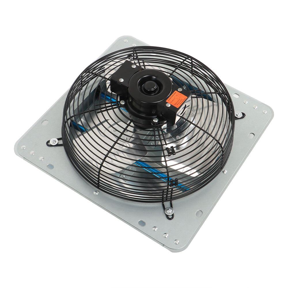 Aluminum 12" Wall Mounted Shutter Exhaust Fan High Speed With Controller 1620RPM