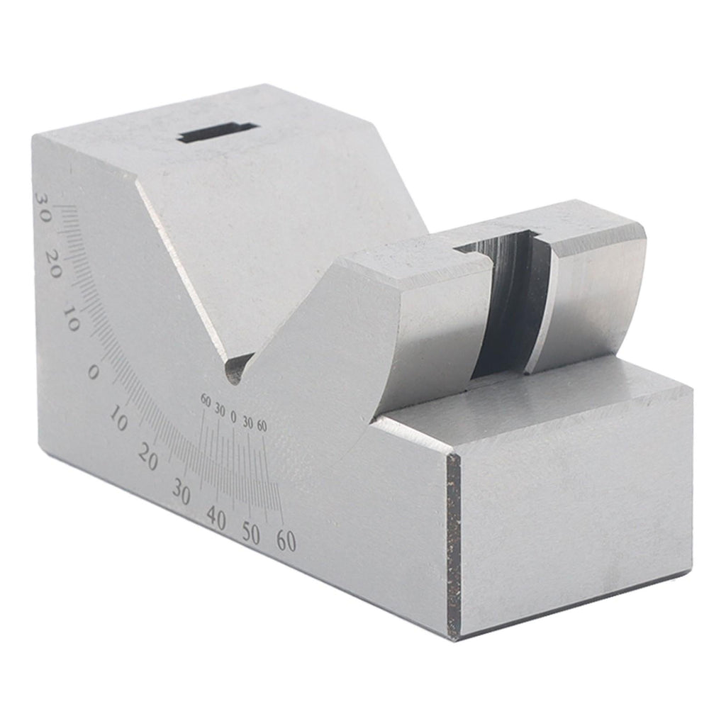 4”x1-13/16" Precision Angle Block with 0-60° V Groove for Machining