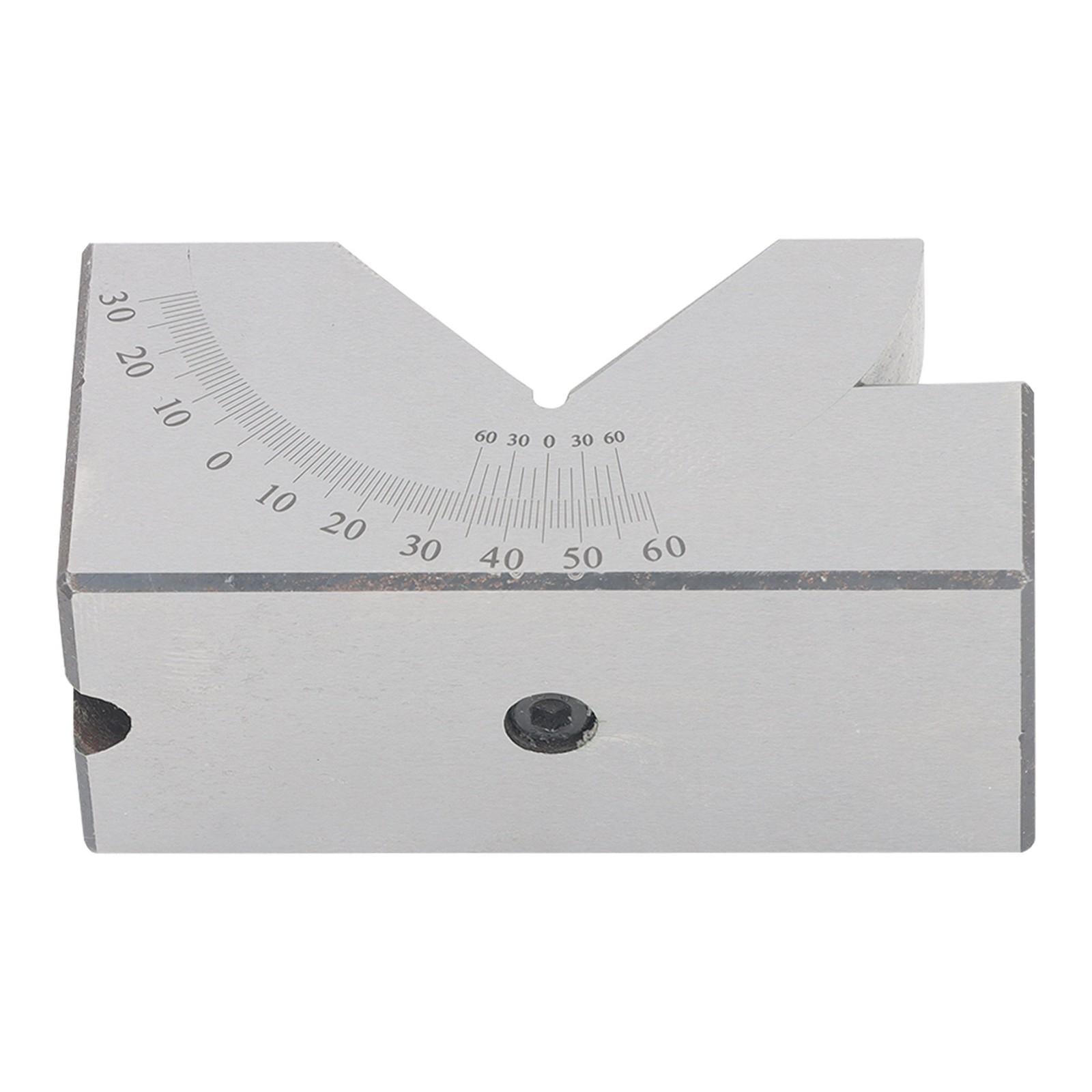 4”x1-13/16" Precision Angle Block with 0-60° V Groove for Machining