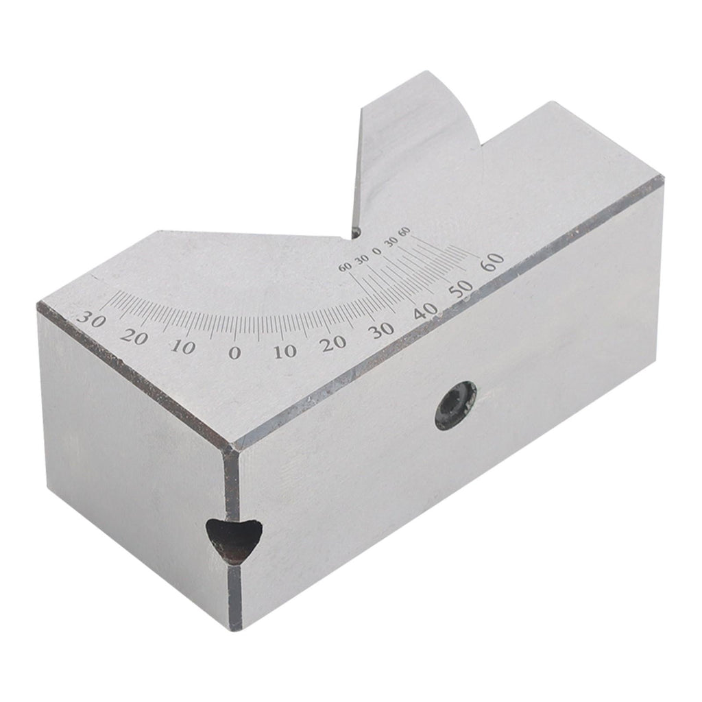 4”x1-13/16" Precision Angle Block with 0-60° V Groove for Machining