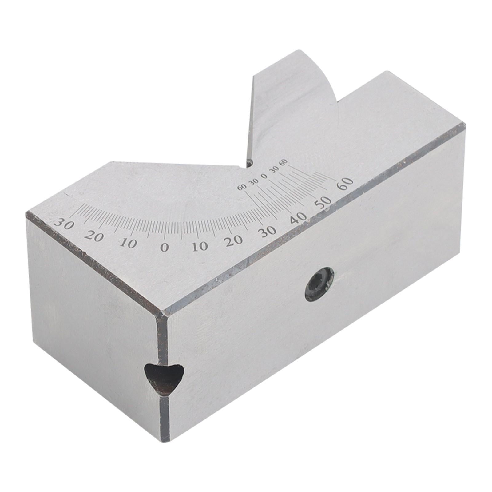 4”x1-13/16" Precision Angle Block with 0-60° V Groove for Machining