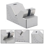 4”x1-13/16" Precision Angle Block with 0-60° V Groove for Machining