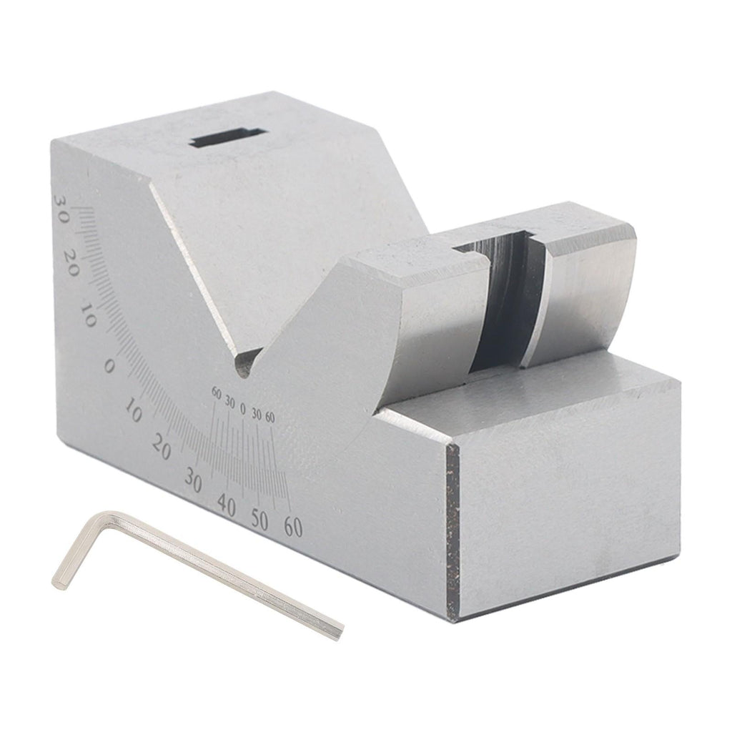 4”x1-13/16" Precision Angle Block with 0-60° V Groove for Machining