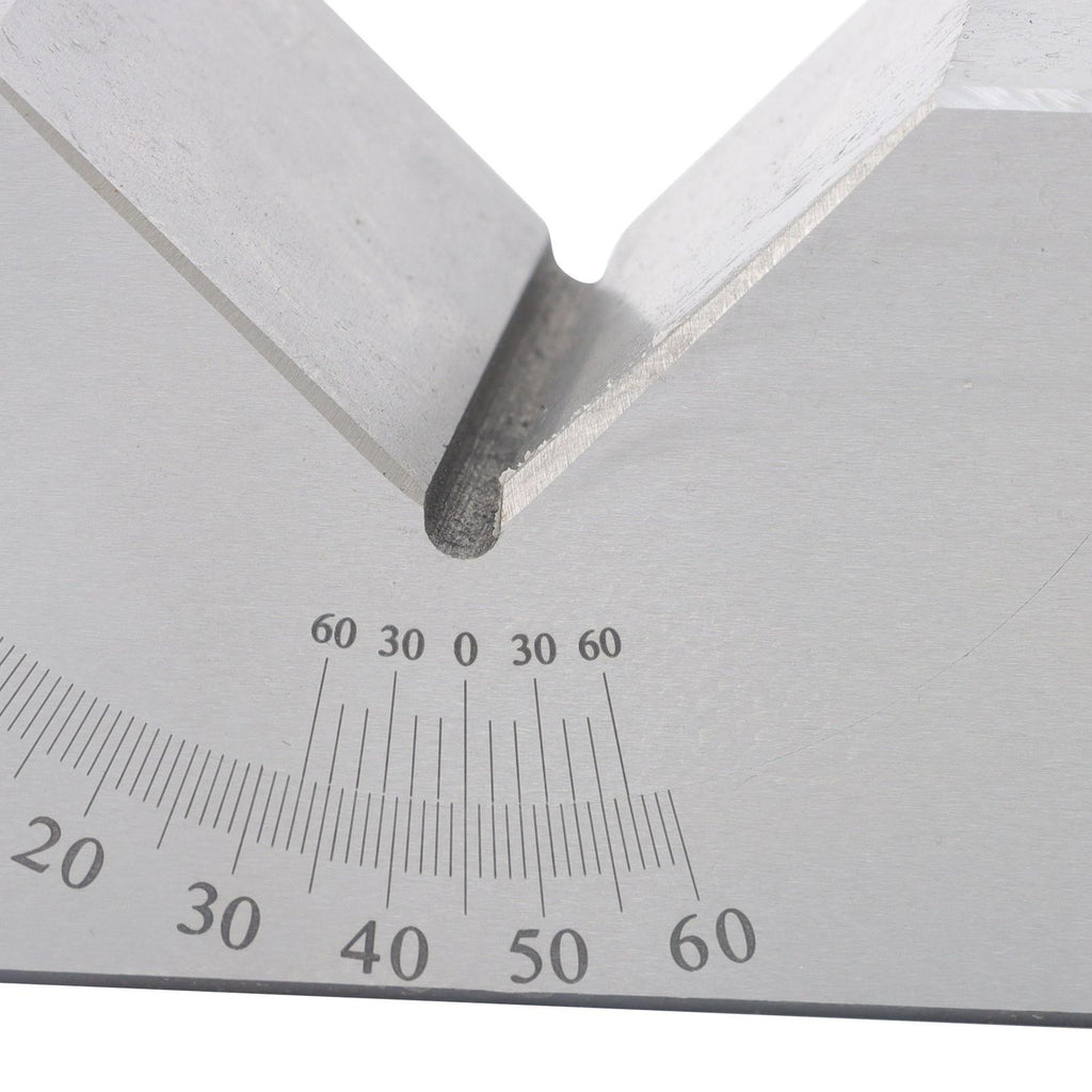 4”x1-13/16" Precision Angle Block with 0-60° V Groove for Machining