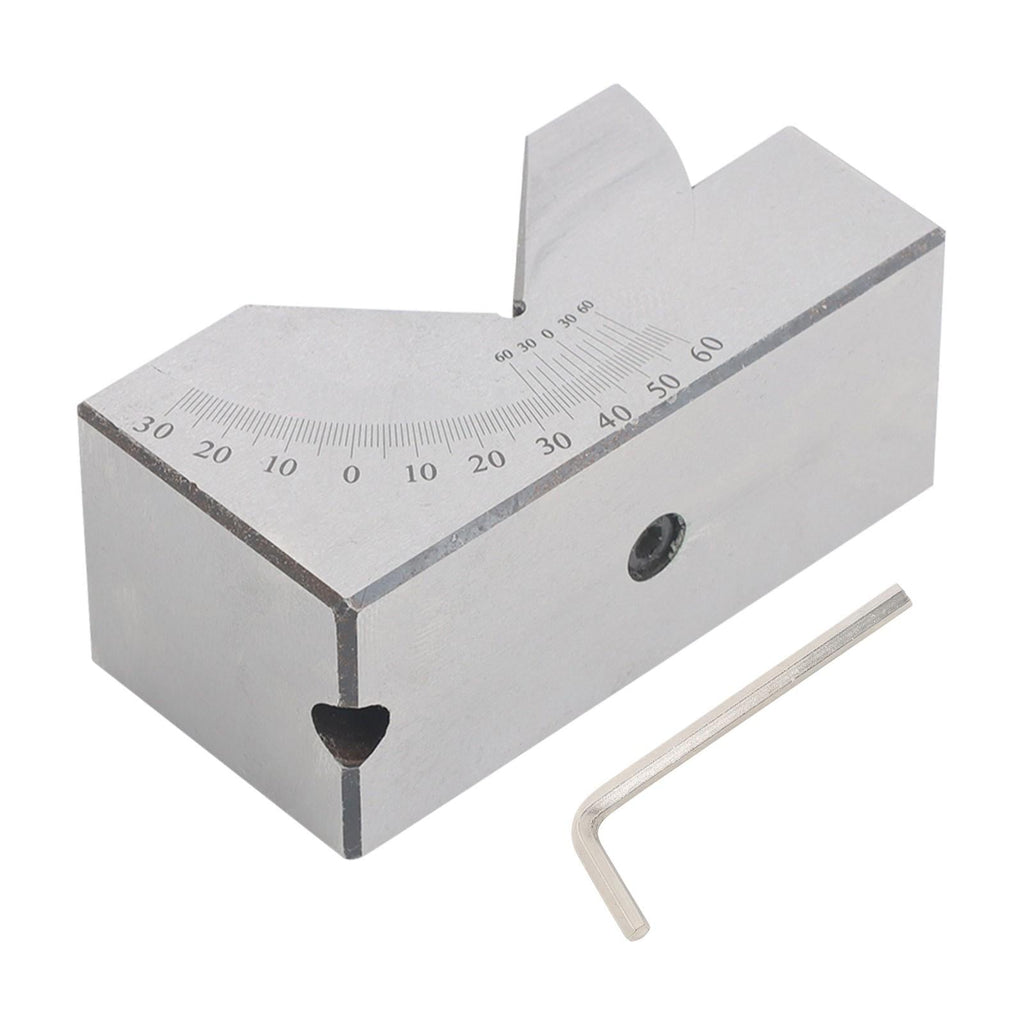4”x1-13/16" Precision Angle Block with 0-60° V Groove for Machining