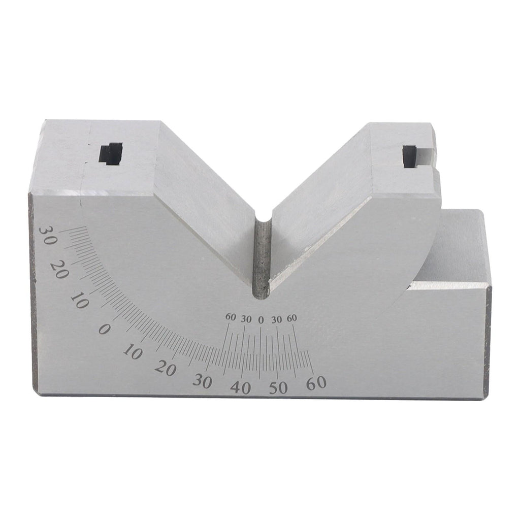 4”x1-13/16" Precision Angle Block with 0-60° V Groove for Machining