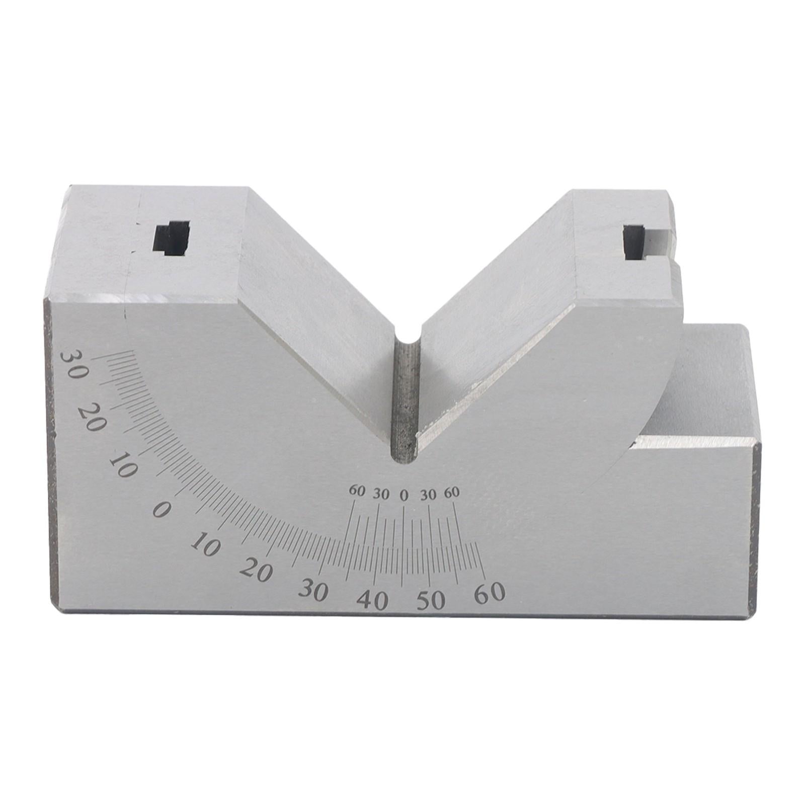 4”x1-13/16" Precision Angle Block with 0-60° V Groove for Machining