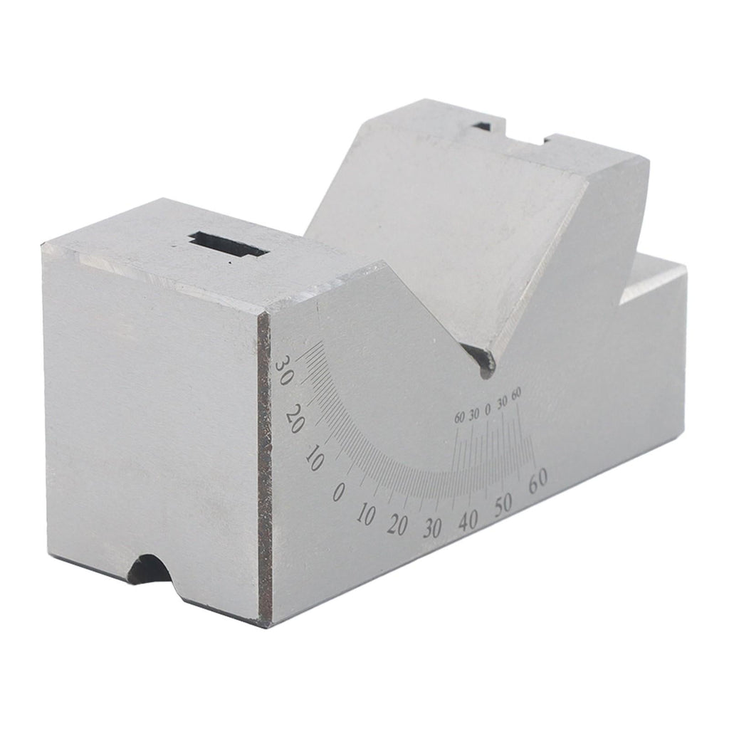 4”x1-13/16" Precision Angle Block with 0-60° V Groove for Machining