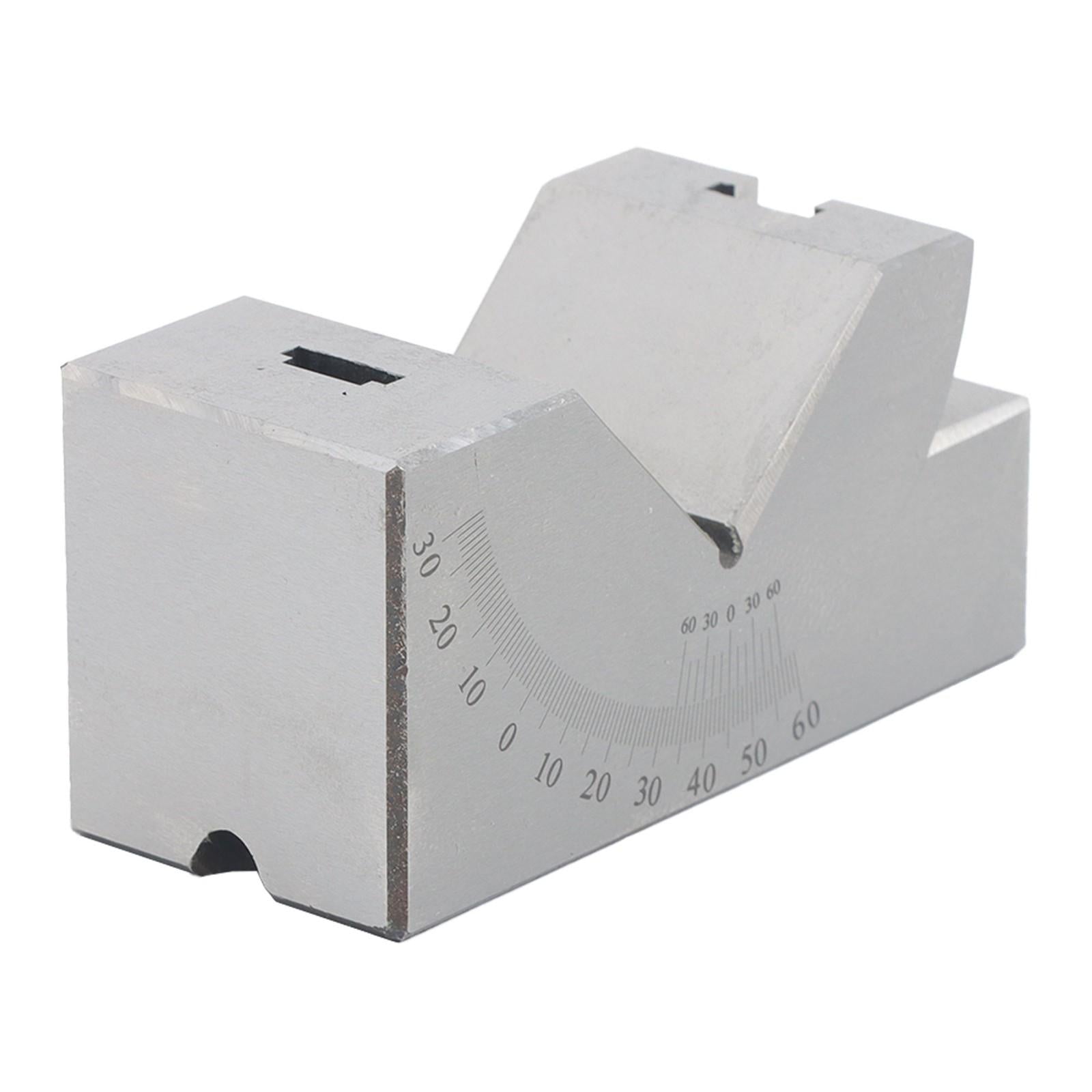 4”x1-13/16" Precision Angle Block with 0-60° V Groove for Machining