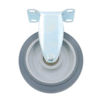 8 Pcs 5 In Grey Non-Braked Heavy Duty Swivel Caster Wheels (4 Fixed, 4 Rotating)