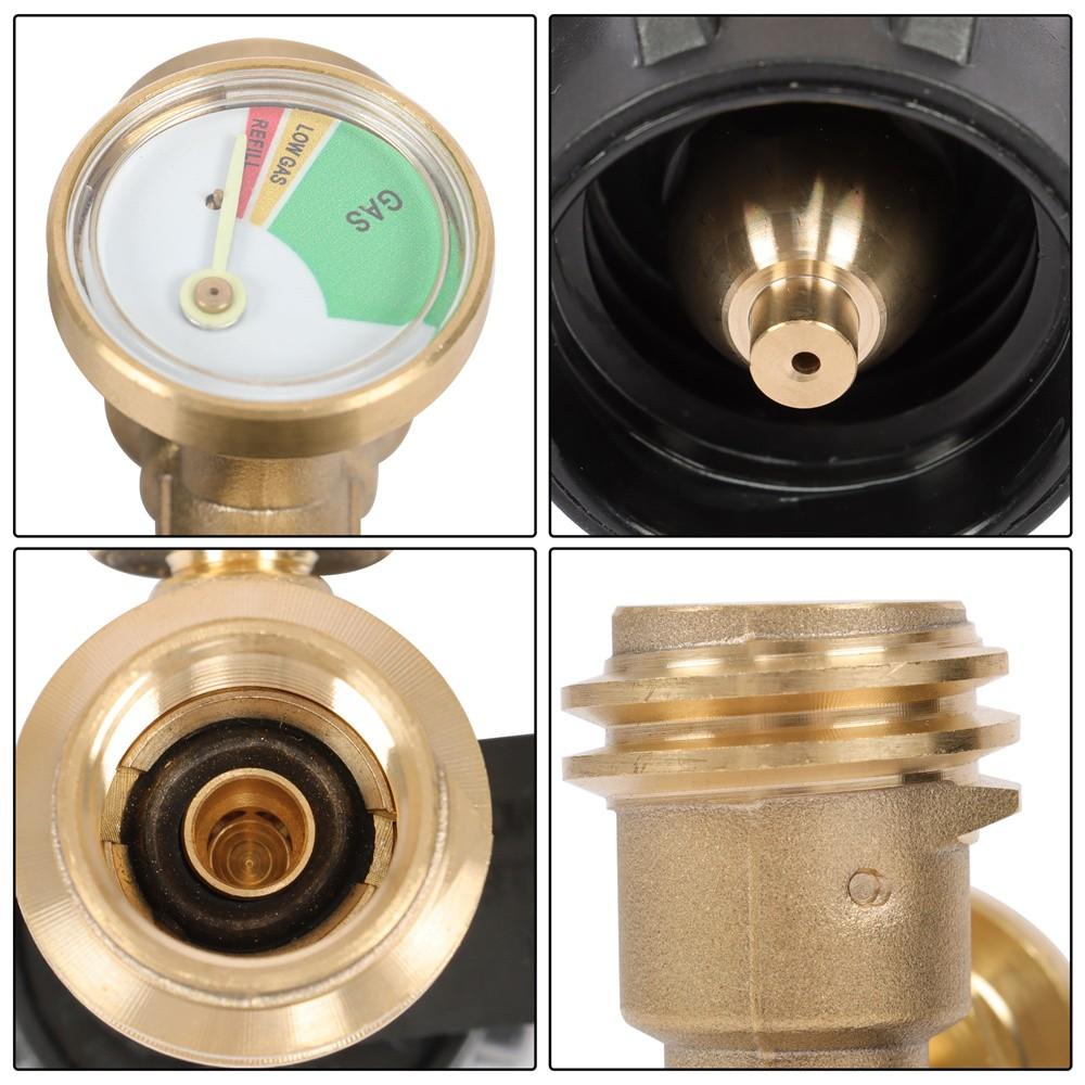 6 Pack Propane Tank Gauge Level Indicator Leak Detector Gas Pressure Meter QCC1