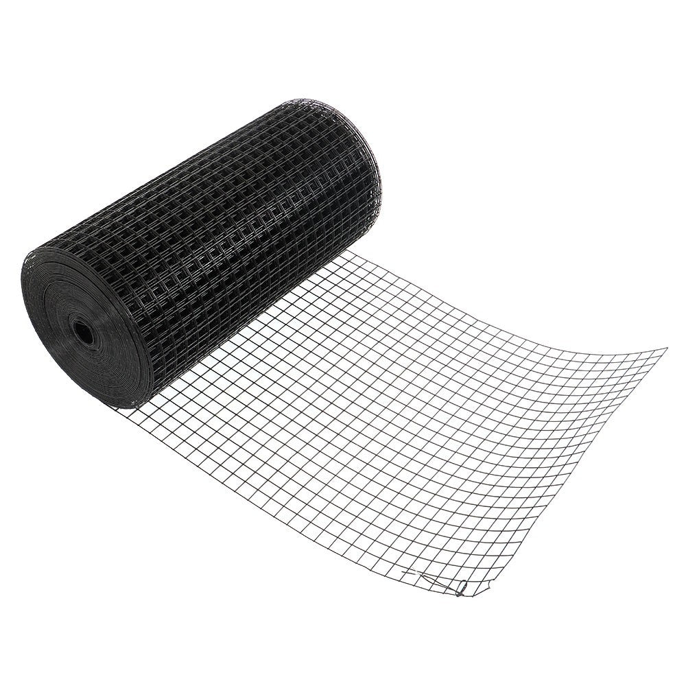 Black Dip Plastic  1"x1" Electric Welding Mesh 24" x 100' For Plant Garden Net