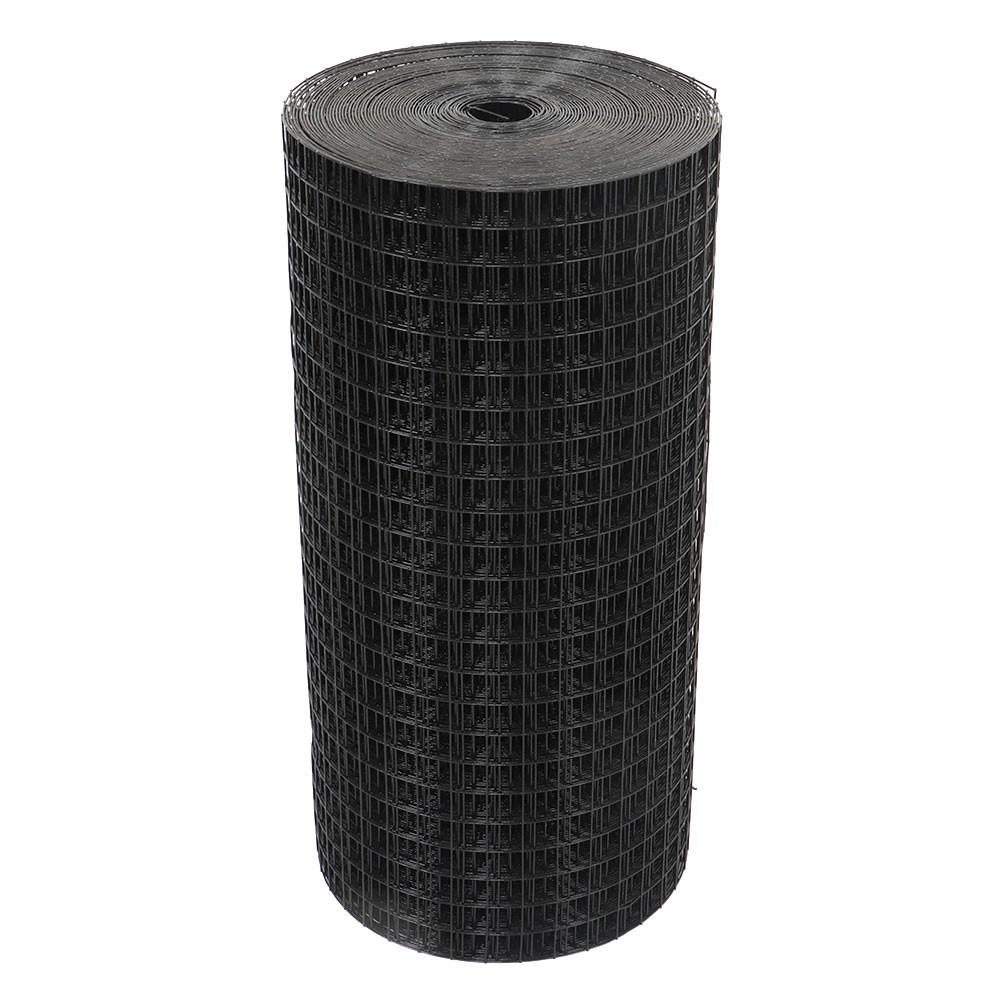 Black Dip Plastic  1"x1" Electric Welding Mesh 24" x 100' For Plant Garden Net