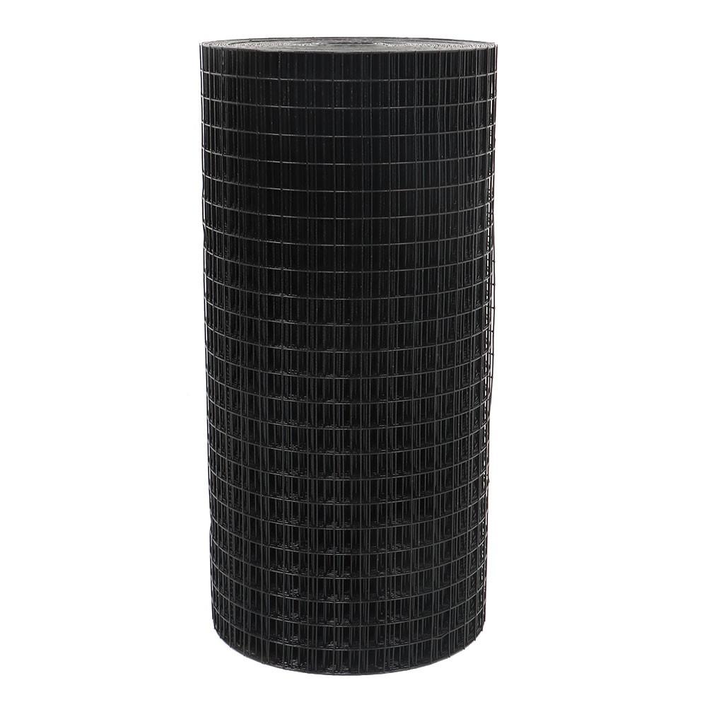 Black Dip Plastic  1"x1" Electric Welding Mesh 24" x 100' For Plant Garden Net