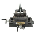 5-In Cross Slide Vise Drill Press X-Y Clamp Heavy Duty Machine Metal 2 Way Black