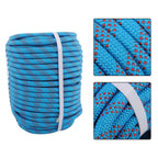 1/2"×200' 48 Strands Polyester Braided Arborist Rope Blue & Red Rigging Rope