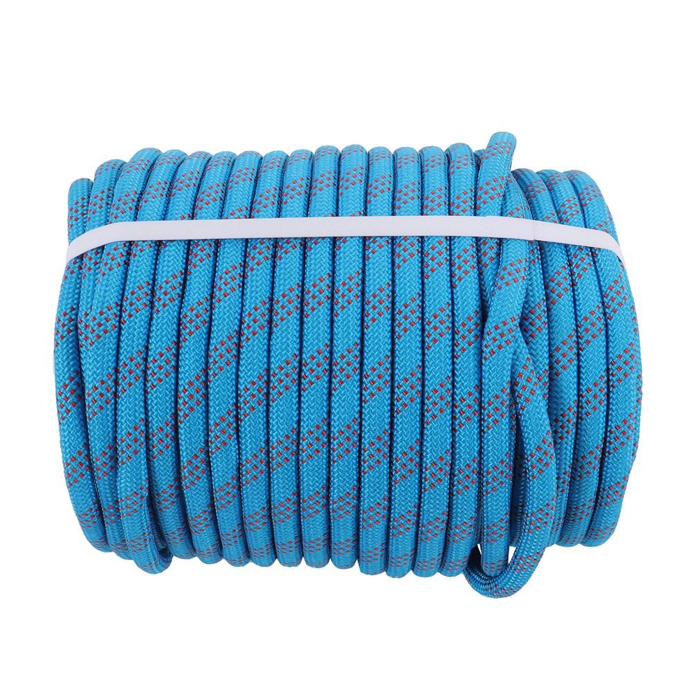 1/2"×200' 48 Strands Polyester Braided Arborist Rope Blue & Red Rigging Rope