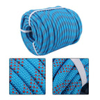 1/2"×200' 48 Strands Polyester Braided Arborist Rope Blue & Red Rigging Rope