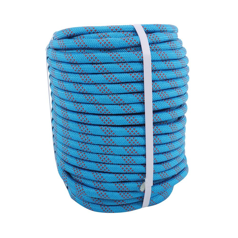 1/2"×200' 48 Strands Polyester Braided Arborist Rope Blue & Red Rigging Rope