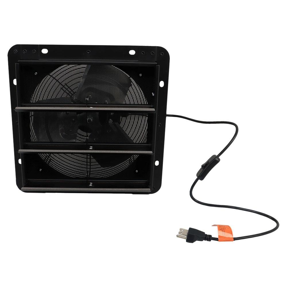 Low Noise Shutter Exhaust Fan 10" Wall Mounted With Switch+Insect Mesh 980 CFM
