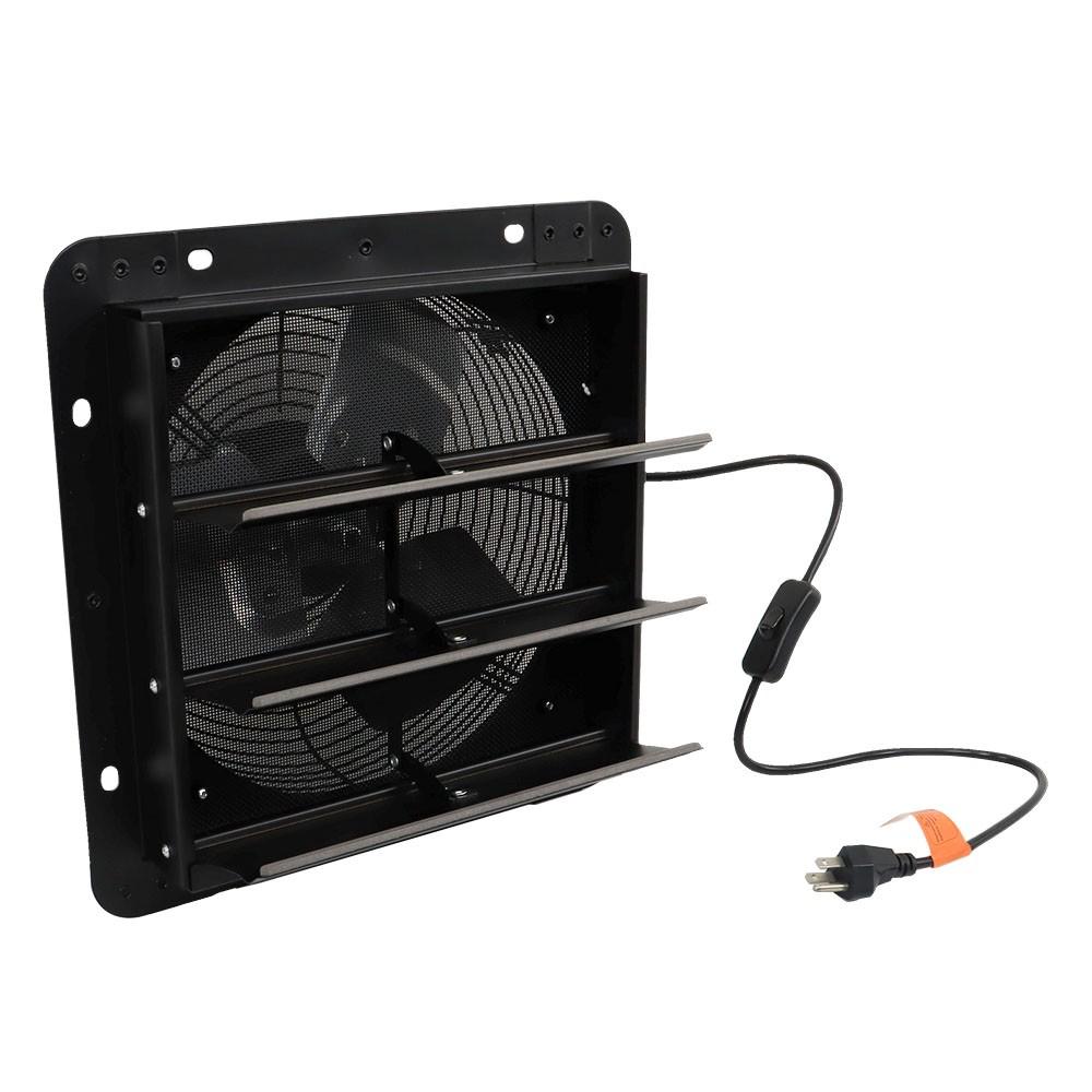 Low Noise Shutter Exhaust Fan 10" Wall Mounted With Switch+Insect Mesh 980 CFM