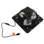Low Noise Shutter Exhaust Fan 10" Wall Mounted With Switch+Insect Mesh 980 CFM
