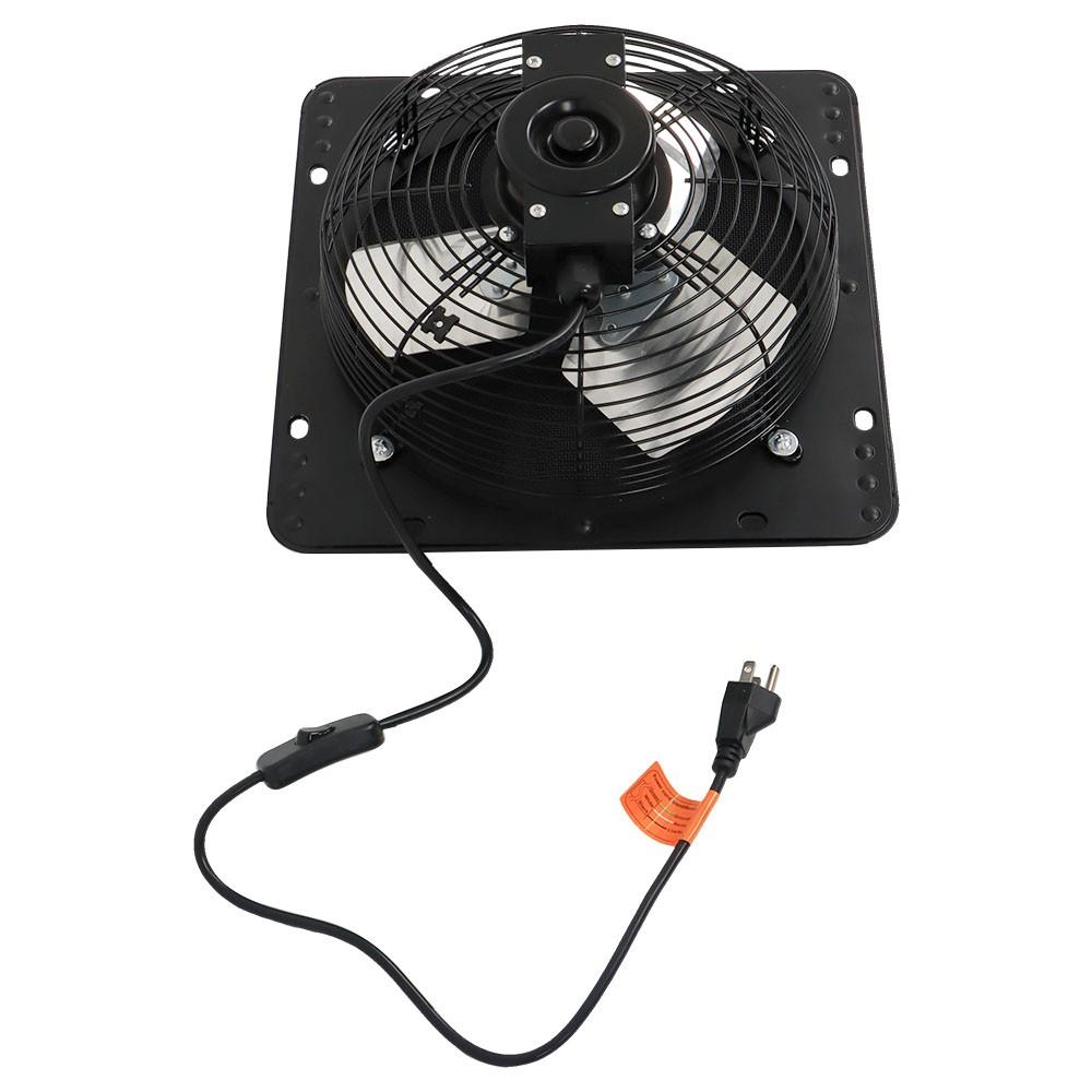 Low Noise Shutter Exhaust Fan 10" Wall Mounted With Switch+Insect Mesh 980 CFM