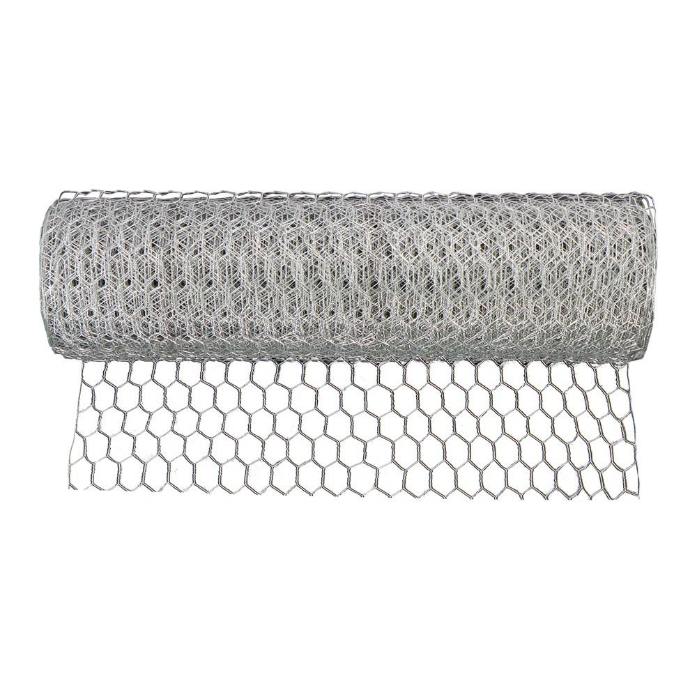 24In×100FT Chicken Wire Fencing Mesh Metal Floral Chicken Wire Fence 1" Hole