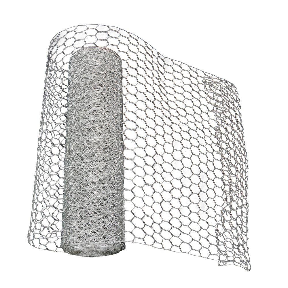 24In×100FT Chicken Wire Fencing Mesh Metal Floral Chicken Wire Fence 1" Hole