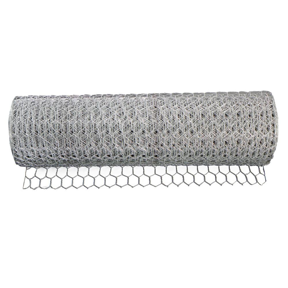 24"×100' 1" Holes Galvanized Poultry Net Metal Fencing Chicken Wire High Quality
