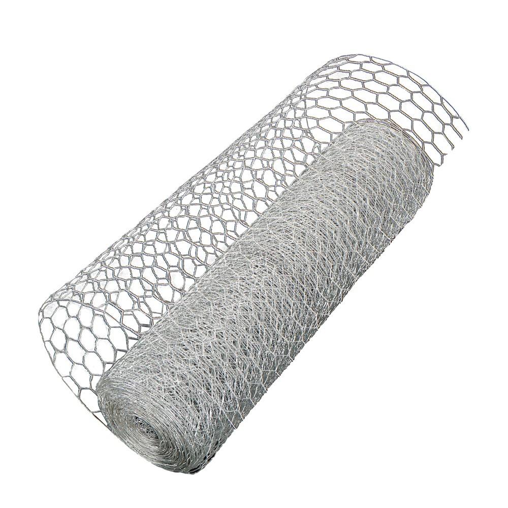 24"×100' 1" Holes Galvanized Poultry Net Metal Fencing Chicken Wire High Quality