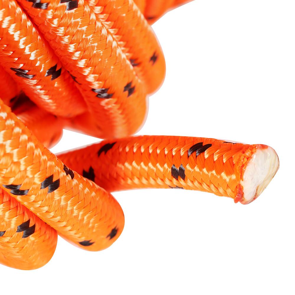 6180Lbs Breaking Strength Bull Rope Orange 1/2"×200' Double Braid Polyester Rope