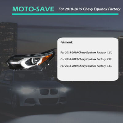 Fit For Chevy Equinox 2018-2019 Factory Headlight Assembly Set Driver Left Side