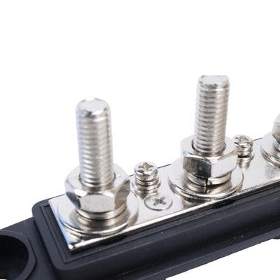 Red Black 5 16 4 Stud Power Distribution Busbar Bus Bar with Cover Fast Ship