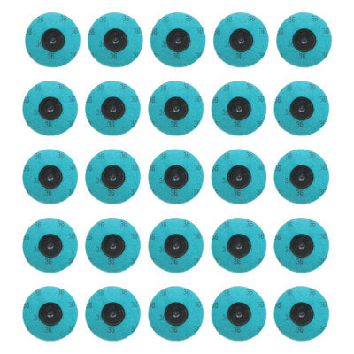 25PCS 3 inch 36 Grit Aluminum Oxide Roll Lock Die Grinder Sanding Grinding Disc