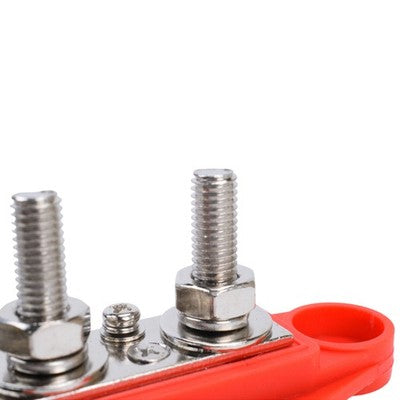Red Black 5 16 4 Stud Power Distribution Busbar Bus Bar with Cover Fast Ship