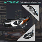 Fit For Chevy Equinox 2018-2019 Factory Headlight Assembly Set Driver Left Side