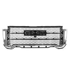 Front Bumper Grille & Hood Molding Trim For 2020-2023 GMC Sierra 2500HD 3500HD