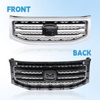 For Honda Pilot 2012-2015 12-15 Front Bumper Silver Grille Molding Surround Trim