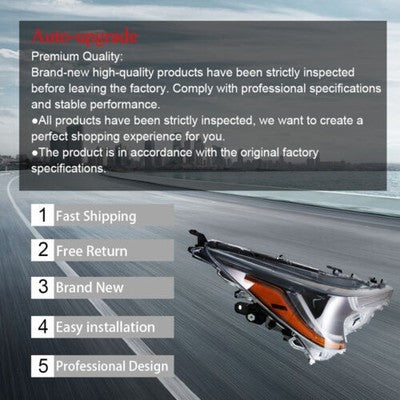 Headlight Replacement Fit For Toyota Corolla 2020-2021 Right Side Lens Halogen