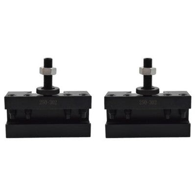 2Pcs CXA #2 250-302 Quick Change Tool Post Boring Turning & Facing Holder Lathe
