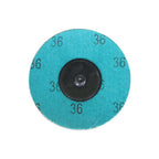 25PCS 3 inch 36 Grit Aluminum Oxide Roll Lock Die Grinder Sanding Grinding Disc