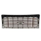 For 2009-2014 Ford F150 F-150 Painted Black Chrome Frame Trim Front Bumper Grill