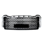 Front Bumper Grille Black w/Chrome Trim Fit GMC Sierra 2500 HD/3500 HD 2020-2023
