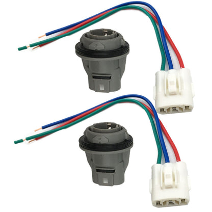 Front Turn Signal Light Socket Connector Harness w 3 Wire Kit for Honda Civic